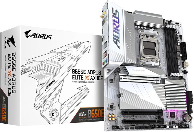 Placa Base Gigabyte B650E Aorus Elite X AX ICE image number 0