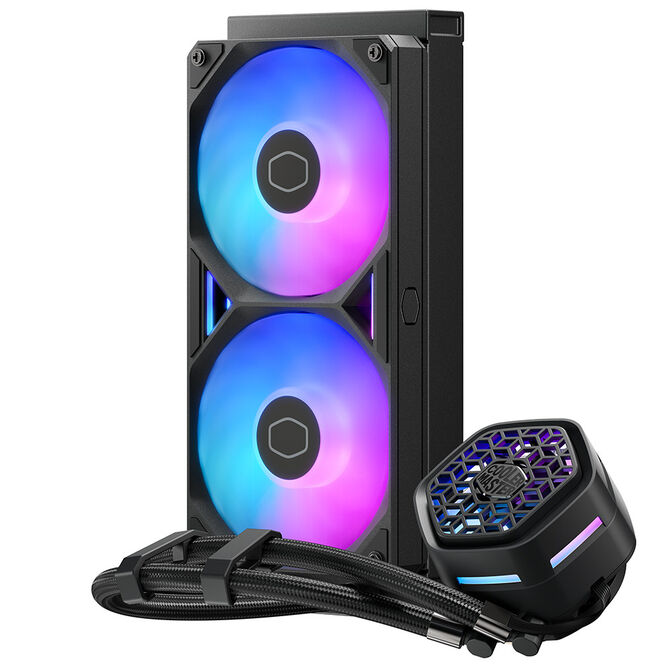 Refrigeraci&oacute;n L&iacute;quida CPU Cooler Master MasterLiquid ATMOS II VRM Fan ARGB 240mm Negro image number 1