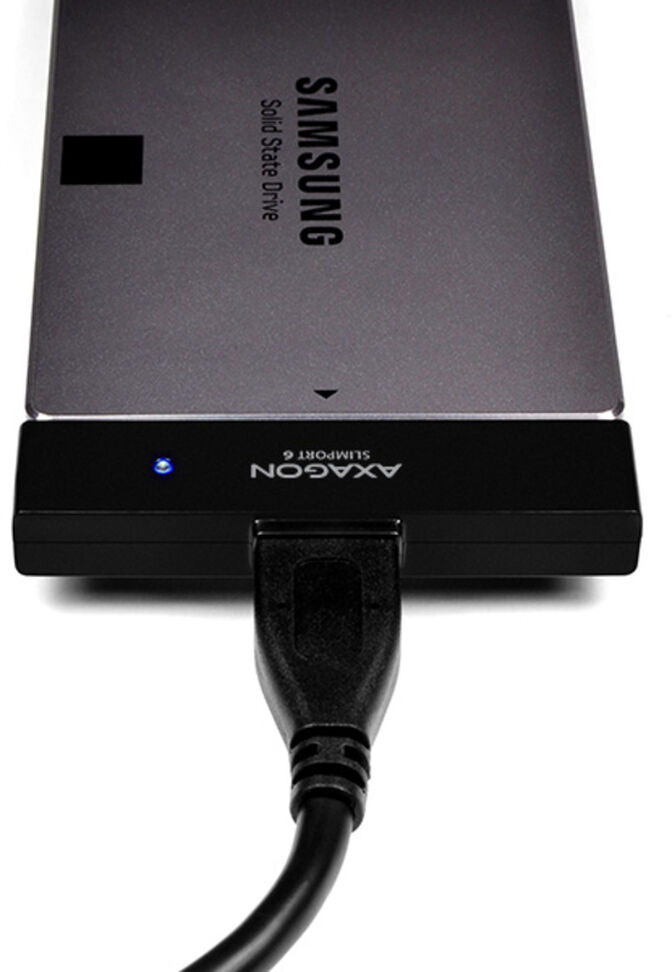 Adaptador AXAGON ADSA-1S6 SLIMPort6, USB 3.0, 2,5" SSD/HDD, SATA 6G - Caja Inclu&iacute;da image number 6