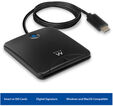 Lector de Tarjetas Inteligentes Ewent USB Tipo C Negro image number null