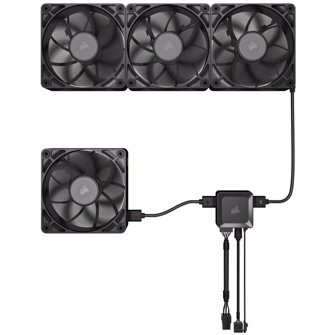 Ventoinha Corsair iCUE Link RX120 MAX 2000RPM PWM Preta 120mm image number 11