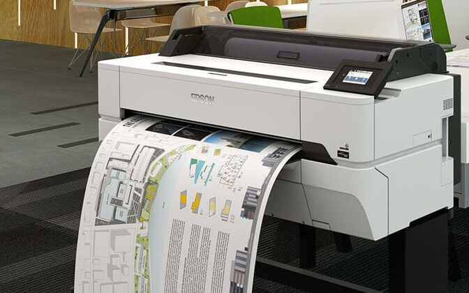 Impresora Epson SureColor SC-T5405 Con Soporte 36" Inyecci&oacute;n de Tinta Gran Formato LAN WiFi USB 3.0 con Cortador image number 2