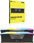 Corsair Kit 128GB (2 x 64GB) DDR5 6400Mhz Vengeance RGB Black CL42 image number null