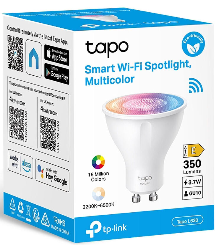 Lâmpada Inteligente TP-Link Tapo L630 Smart Wi-Fi c/ajuste de cor image number 1