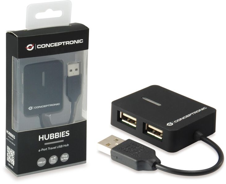 Hub USB Conceptronic 4 Puertas Travel image number 5