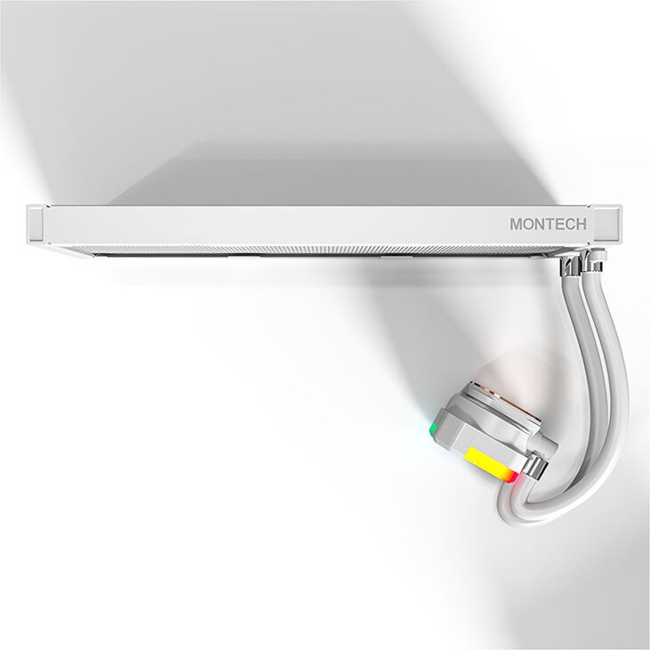 Water Cooler CPU Montech HyperFlow ARGB 360mm Blanco image number 3