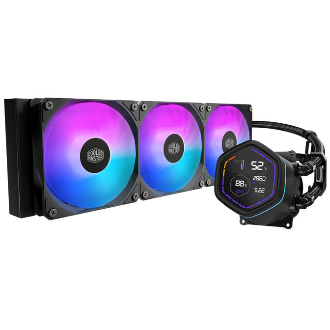 Refrigeraci&oacute;n L&iacute;quida CPU Cooler Master MasterLiquid Core Nex Digital ARGB 360mm Negro image number 0