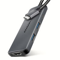 Multiport-USB-C Hub AXAGON HMC-5H8K USB-C 3.2 Gen 1, 2x USB-A, 1x USB-C, 8K HDMI, PD 100W, 15cm USB-C cable