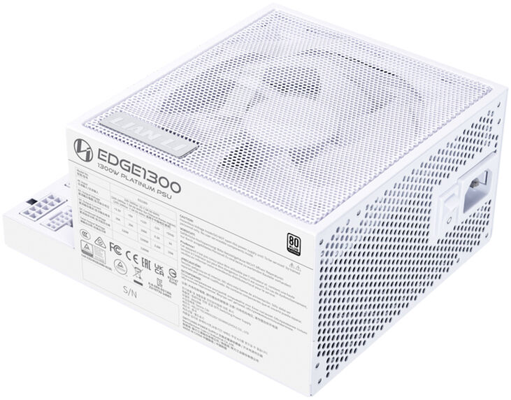 Fuente Modular Lian Li Edge 1300W 80+ Platinum Blanca image number 2