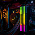 KLEVV Kit 32GB (2 x 16GB) DDR5 CRAS V 6400MHz CL30 RGB Obsidian Black (Intel XMP/AMD Expo) image number null