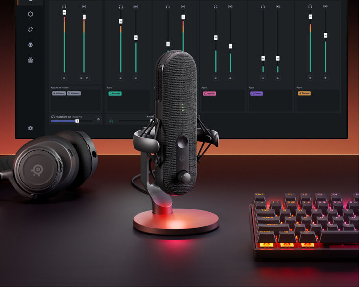 Micrófono SteelSeries Alias USB Negro image number 1