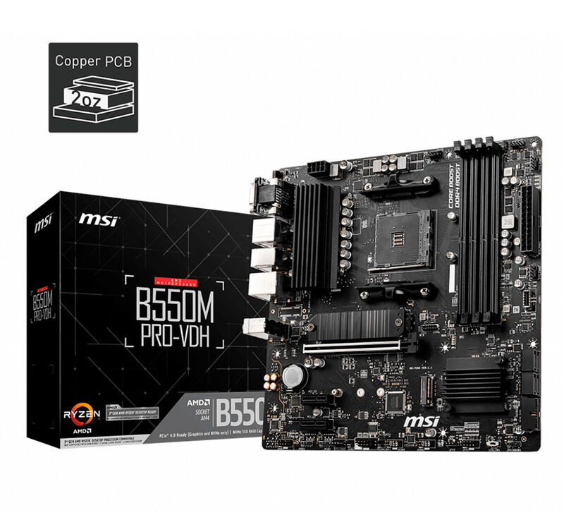 Placa Base MSI B550M PRO-VDH