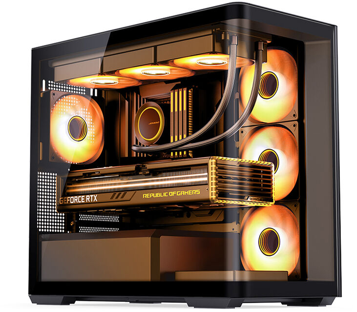 Caja Micro-ATX Jonsbo D300 Vidrio Templado Negro image number 9