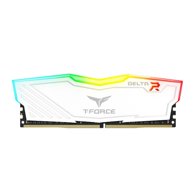 Team Group Kit 16GB (2 x 8GB) DDR4 3200MHz Delta RGB Blanco CL16 V2 image number 0