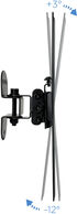 Soporte de Pared Tooq 23" a 42" Max. 25kg Negro image number null