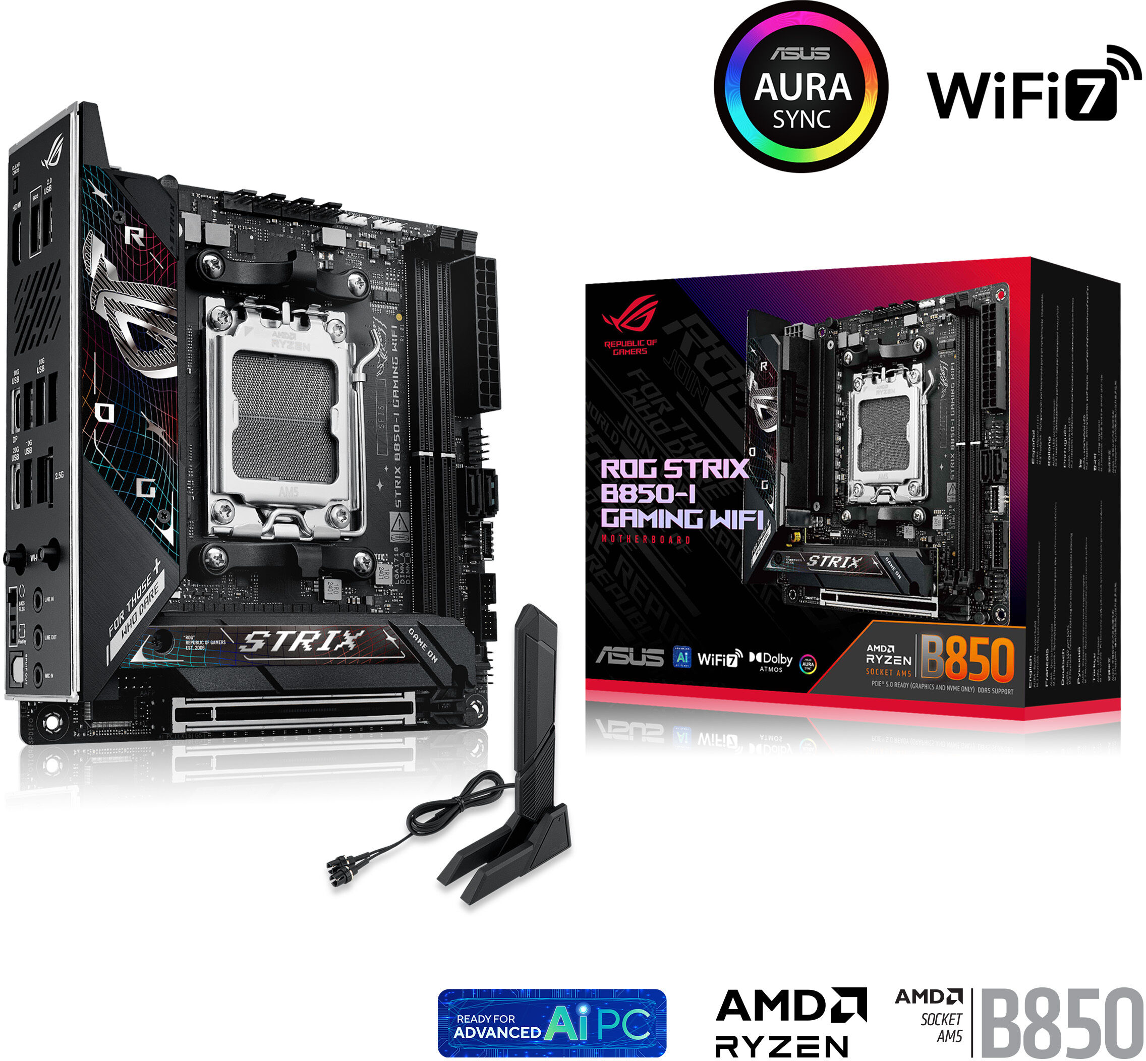 Placa Base Asus ROG Strix B850-I Gaming WiFi