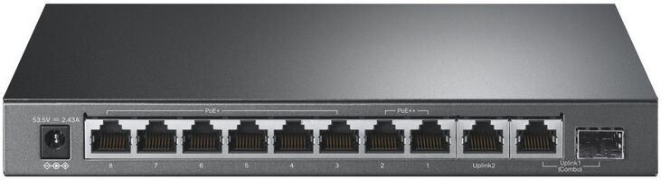 Switch TP-Link TL-SG1210PP 10 Portas Gigabit c/ 6 Portas PoE+ 2 Portas PoE++ image number 1