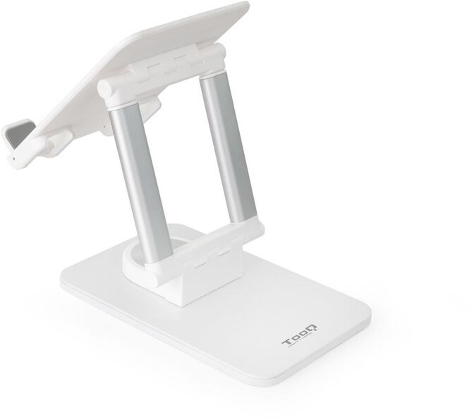 Soporte Mesa Tooq Girat&oacute;rio Ajustable p/ Tablet Max. 13" Blanco image number 2