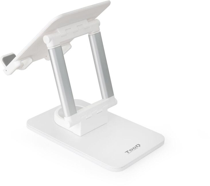 Soporte Mesa Tooq Giratório Ajustable p/ Tablet Max. 13" Blanco image number 2
