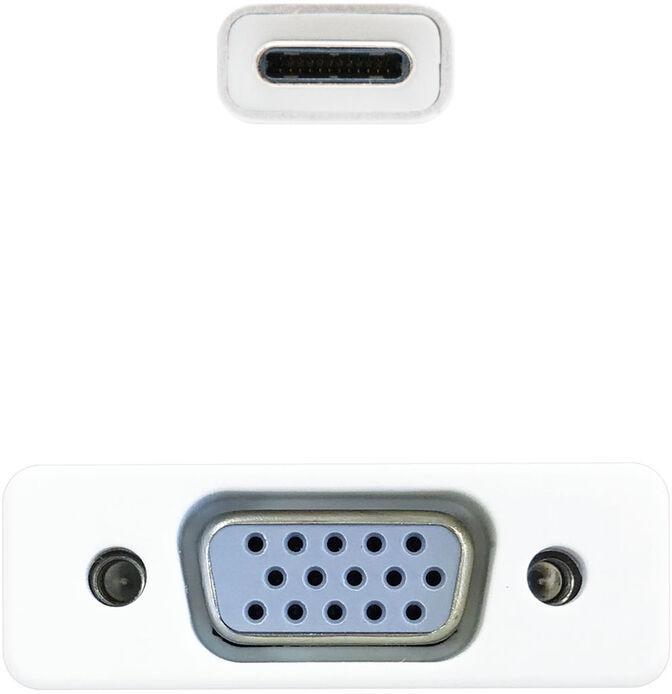 Adaptador NanoCable USB-C M para VGA F 10 CM Aluminio image number 1