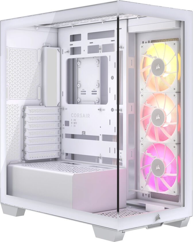 Torre ATX Corsair iCUE LINK 3500X RGB Blanco Cristal Templado image number 0