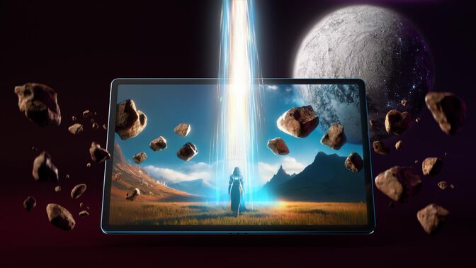 Tablet Lenovo Yoga Tab Plus TB520FU 12.7" (16 / 256GB) 3K 144Hz WiFi Tidal Teal + Funda con Teclado + Pen image number 21