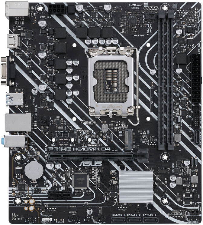 Placa Base Asus PRIME H610M-K D4 image number 1