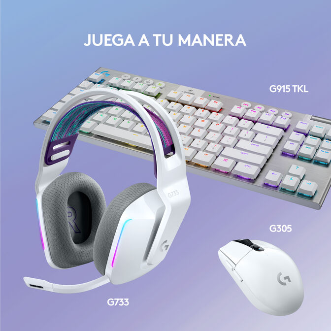 Auriculares Logitech G733 RGB Lightspeed Wireless Blanco image number 24