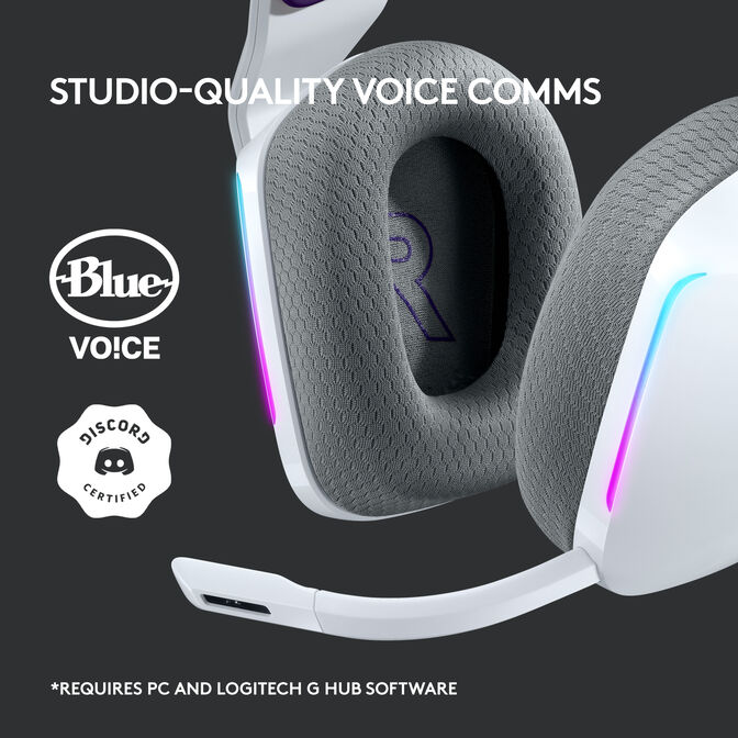 Auriculares Logitech G733 RGB Lightspeed Wireless Blanco image number 15
