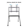 Soporte M&oacute;vil Tooq iSTAND 50" a 86" M&aacute;x.120Kg Gris image number null