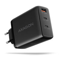 Cargador de pared AXAGON ACU-DPQ100, 3 puertas (USB + USB-C duplo), PD3.0/QC4+/PPS/Apple, 100 W, Negro