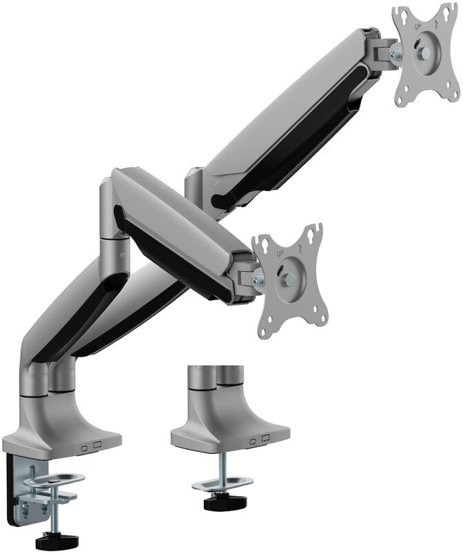 Soporte de Monitor Ewent EW1528 Heavy-Duty 2 Monitores 17" - 49" Articulado Gris image number 0