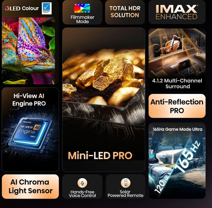 Televisor Hisense 55U8Q 55" QD Mini LED UltraHD 4K VIDAA image number 3