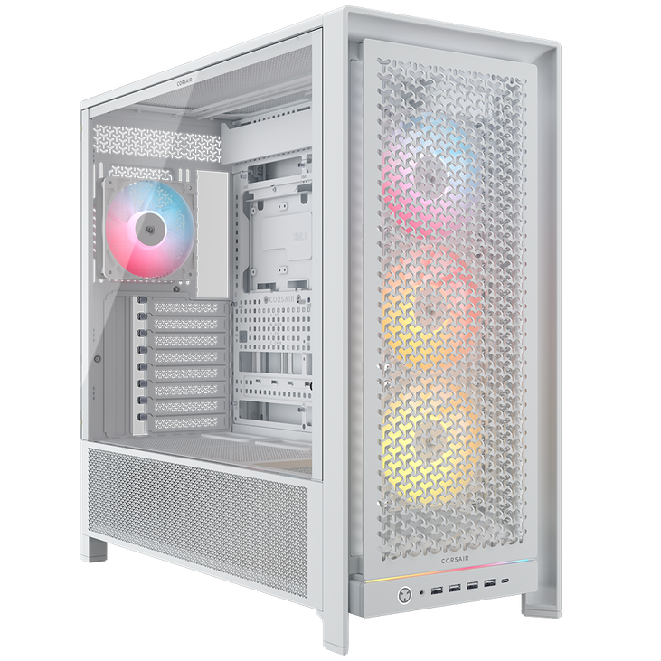 Torre E-ATX Corsair Frame 5000D RS ARGB Airflow Blanco Cristal Templado image number 0