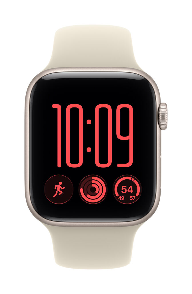 Smartwatch Apple Watch SE 3 GPS 44mm Starlight Aluminium Case with Sand Sport Band - M/L image number 1