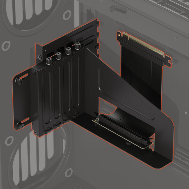 Soporte Vertical GPU con Riser - HAVN HS 420 Negro image number 2