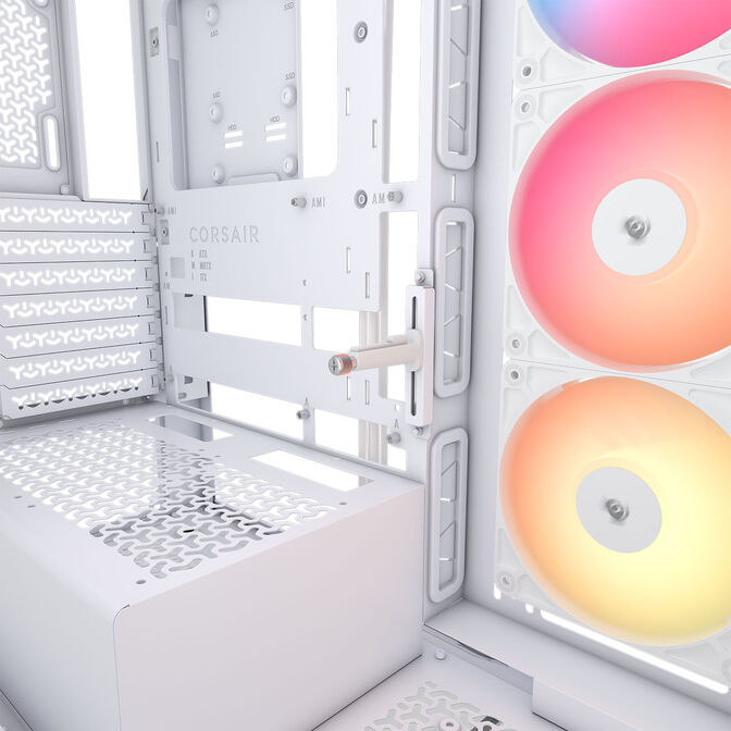 Torre E-ATX Corsair 3500X RSR ARGB Blanca Cristal Templado image number 11