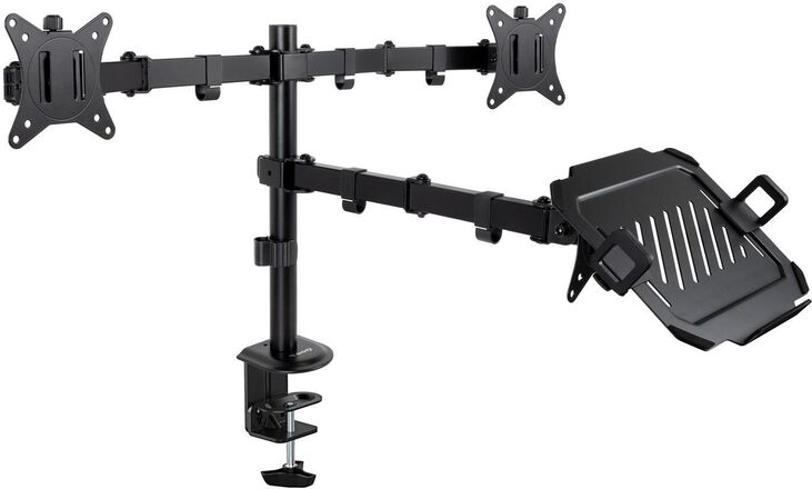 Soporte de Mesa Tooq Doble Tilt 17" a 32" Max. 9Kg (Monitor) / 9Kg (Portátil) image number 0