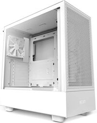 Torre ATX NZXT H5 Flow Blanco Cristal Templado