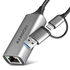 Adaptador AXAGON ADE-TXCA Gigabit Ethernet 10/100/1000 - USB 3.1 Tipo C + USB-A image number null
