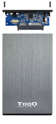 Caja Externa HDD Tooq 2.5" SATA (9,5mm) - USB 3.0/3.1 Gen 1 Gris Metalizado image number null