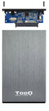 Caja Externa HDD Tooq 2.5" SATA (9,5mm) - USB 3.0/3.1 Gen 1 Gris Metalizado image number null
