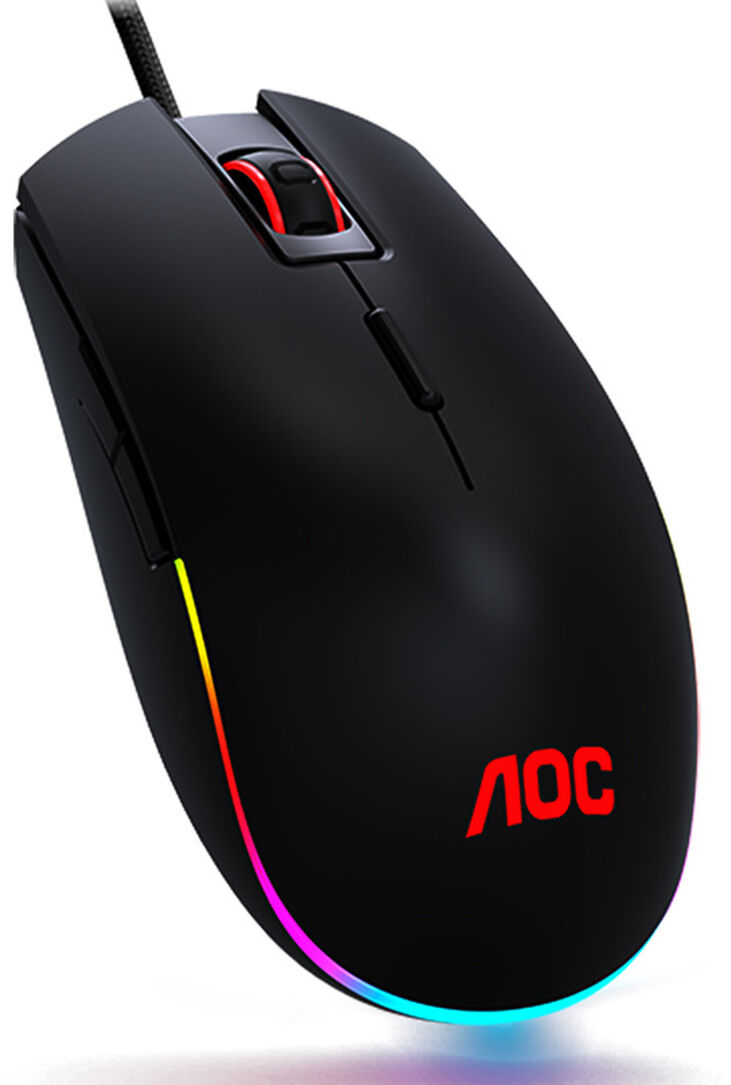 Ratón AOC Gaming GM500 5000DPI RGB Negro image number 0