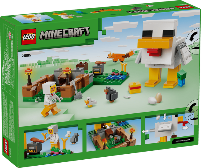 LEGO Minecraft: La Granja de Pollos, 233 Piezas (21585) image number 1
