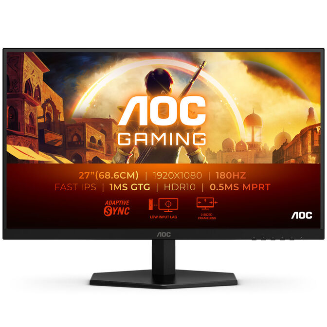 Monitor AOC Gaming 27" 27G42E IPS FHD 180Hz 1ms Adaptive Sync image number 0