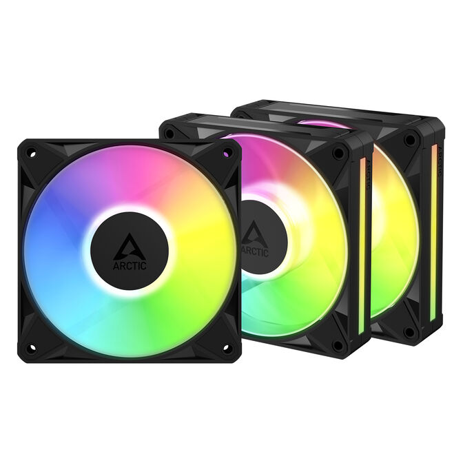 Ventilador Arctic P12 BioniX PWM ARGB 120mm (Pack 3) - Negro image number 1