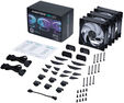 Ventilador Phanteks D30 PWM D-RGB Negro Pack 3 - 120mm image number null
