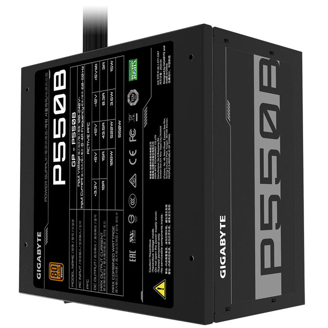Fuente de Alimentaci&oacute;n Gigabyte P550B 550W 80+ Bronze image number 1