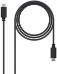 Cable USB 2.0 3A Nanocable USB-C M/M 3 M Negro image number null