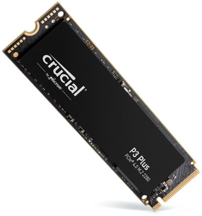 SSD Crucial P3 Plus 1TB Gen4 M.2 NVMe 2280 (5000/3600MB/s) image number 1